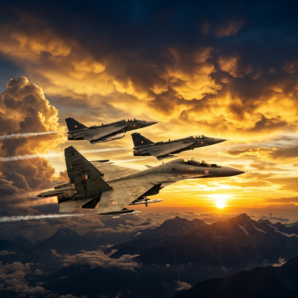 Fighter jets in formation